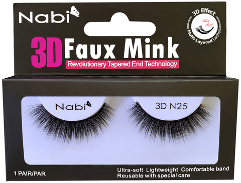 3D N25 - Nabi 3D Faux Mink Eyelash