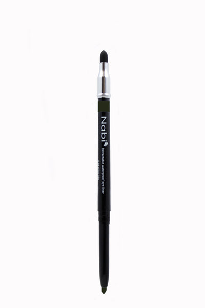 PE12 - Retractable Auto Eye Pencil with Sponge Charcoal