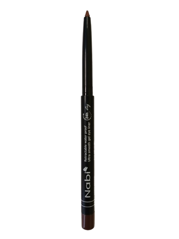 AGE02 BROWN Up to 24H Waterproof Retractable Gel Eye Liner Pencil with Sharpener Matte Finish