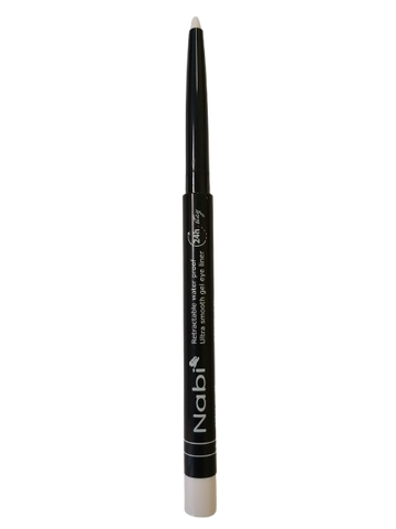 AGE05 WHITE Up to 24H Waterproof Retractable Gel Eye Liner Pencil with Sharpener Matte Finish