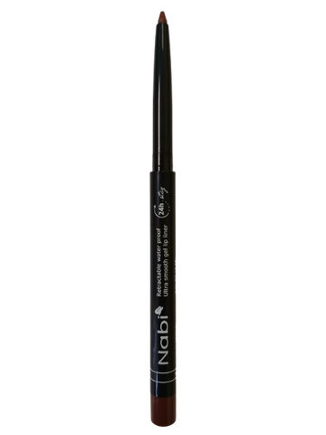 AGL01 BROWN Up to 24H Waterproof Retractable Gel Lip Liner Pencil with Sharpener Matte Finish