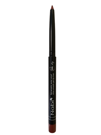 AGL06 ROSE BROWN Up to 24H Waterproof Retractable Gel Lip Liner Pencil with Sharpener Matte Finish