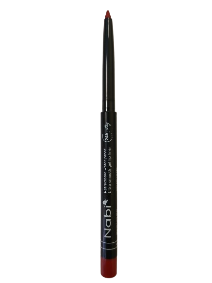 AGL09 HOT RED Up to 24H Waterproof Retractable Gel Lip Liner Pencil with Sharpener Matte Finish