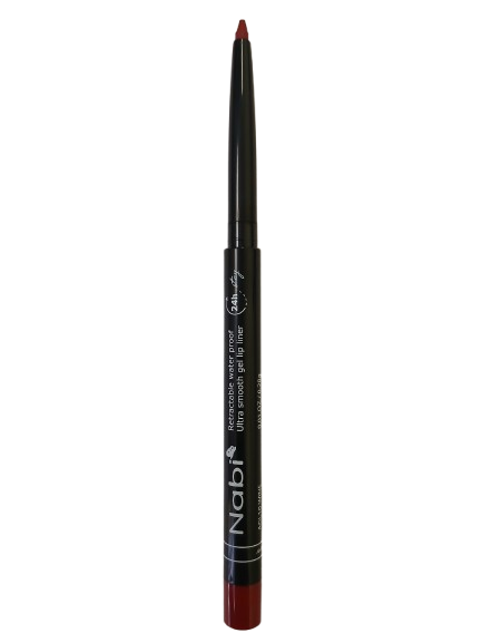 AGL10 WINE Up to 24H Waterproof Retractable Gel Lip Liner Pencil with Sharpener Matte Finish