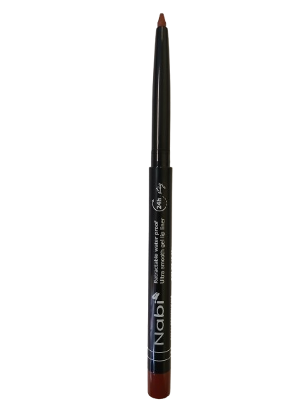 AGL11 BROWN CAFE Up to 24H Waterproof Retractable Gel Lip Liner Pencil with Sharpener Matte Finish