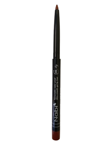 AGL11 BROWN CAFE Up to 24H Waterproof Retractable Gel Lip Liner Pencil with Sharpener Matte Finish