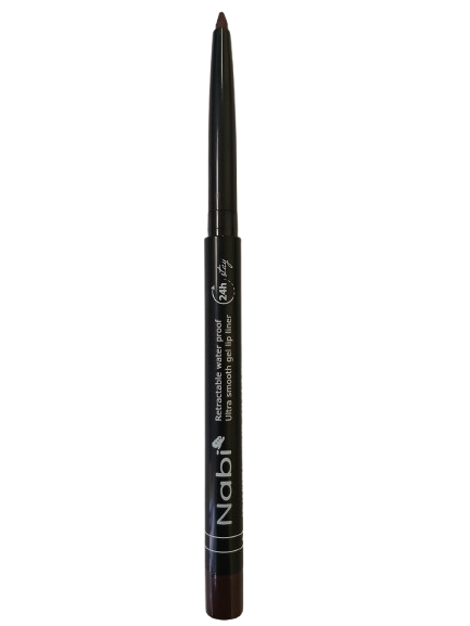 AGL18 DARK CHOCOLATE Up to 24H Waterproof Retractable Gel Lip Liner Pencil with Sharpener Matte Finish