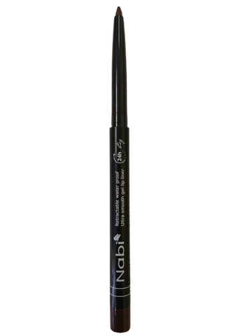 AGL18 DARK CHOCOLATE Up to 24H Waterproof Retractable Gel Lip Liner Pencil with Sharpener Matte Finish