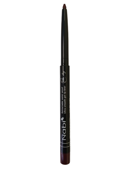 AGL20 BLACK CHERRY Up to 24H Waterproof Retractable Gel Lip Liner Pencil with Sharpener Matte Finish