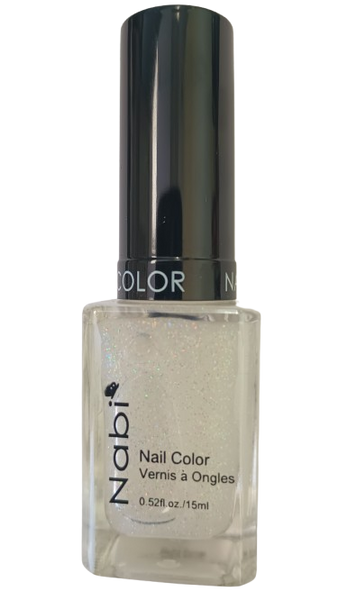 NP81(NEW) - NABI 5 Nail Polish Beige Glitter