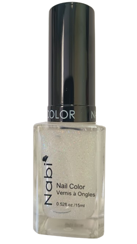 NP81(NEW) - NABI 5 Nail Polish Beige Glitter