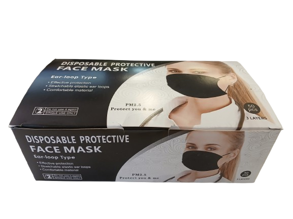 PM2.5-3 Layers Disposable Protective Face Mask 50 Pcs/Box