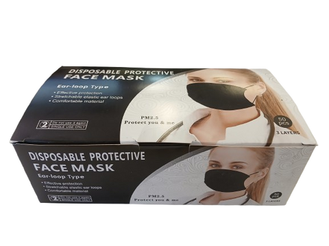 PM2.5-3 Layers Disposable Protective Face Mask 50 Pcs/Box