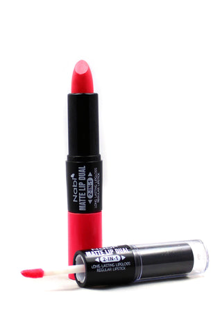 MDL13 - 2 in 1 Matte Lip Plush Red