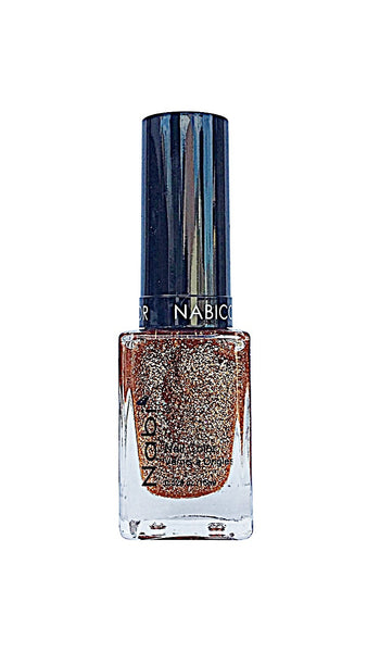 NP57 - Nabi 5 Nail Polish Gold Round Glitter