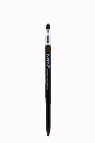 PE03 - Retractable Auto Eye Pencil with Sponge Dark Brown